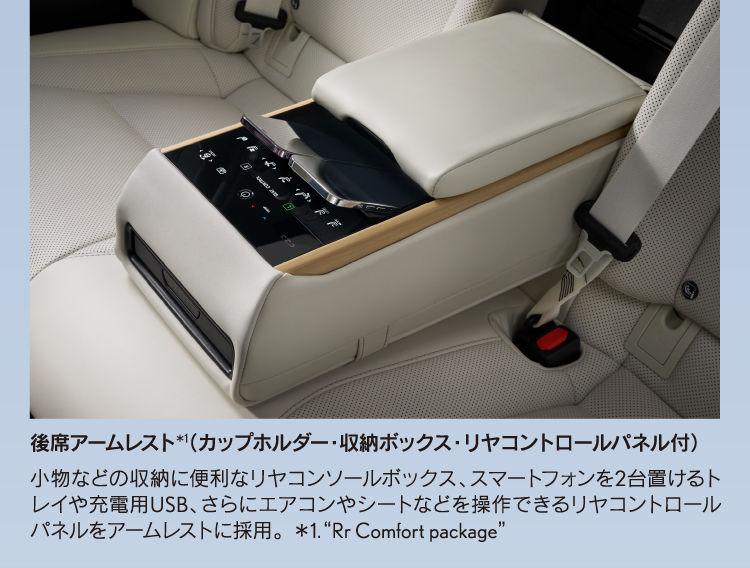 後席アームレスト